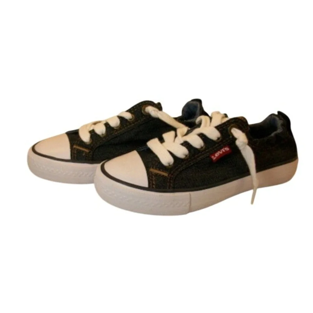 Levis‎ Kids Girls Stan G Blue Denim Sneakers shoes size 13